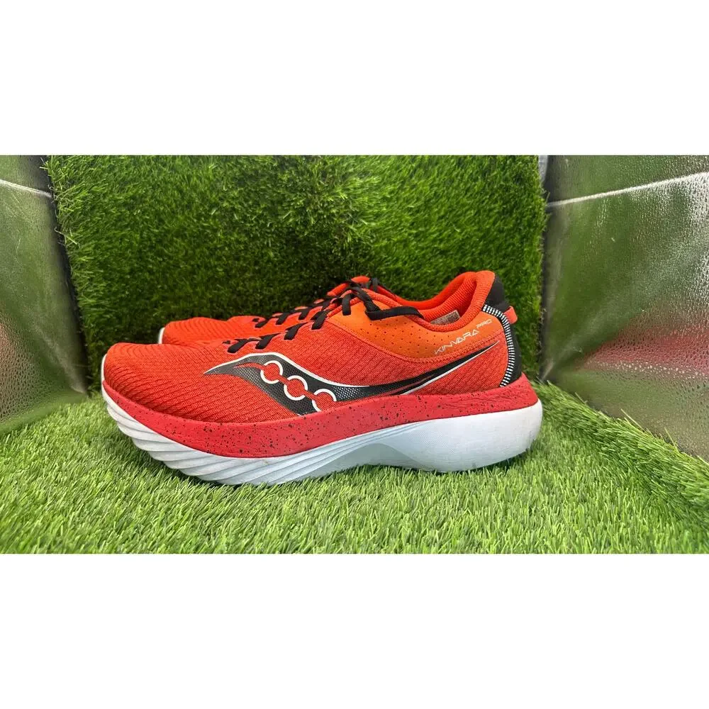 Saucony Kinvara Pro S20847-120 Athletic Sneaker Men's 13 Red Mesh Gym Training